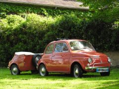 FIAT 500 avec remorque (Photo 1)