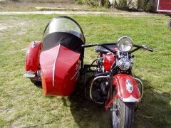 Louer une HARLEY DAVIDSON FL Side Car de de 1948 (Photo 2)