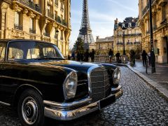 MERCEDES 220S de 1965 en location pour mariage � Paris